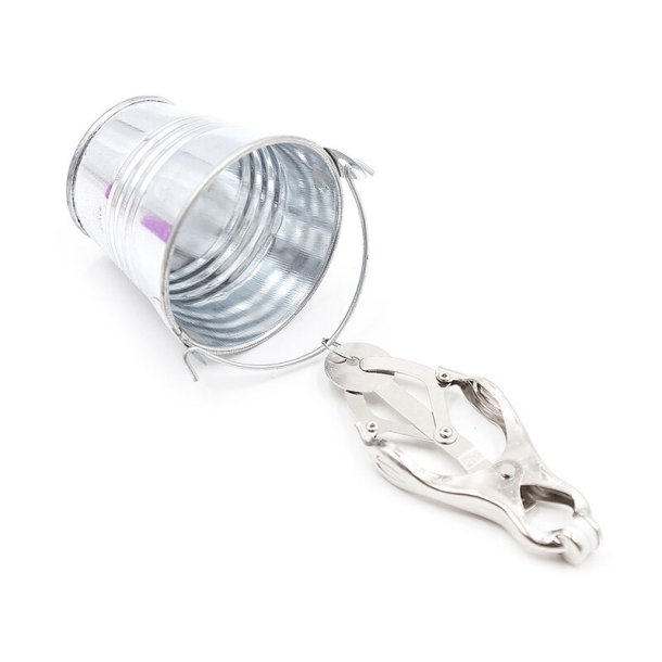 Ohmama fetish nippelklemmer med spande