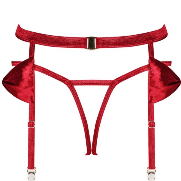 Obsessive rubinesa satin red bundl�s hofteholder L/XL