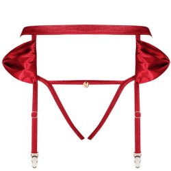 Obsessive rubinesa satin red bundl�s hofteholder L/XL