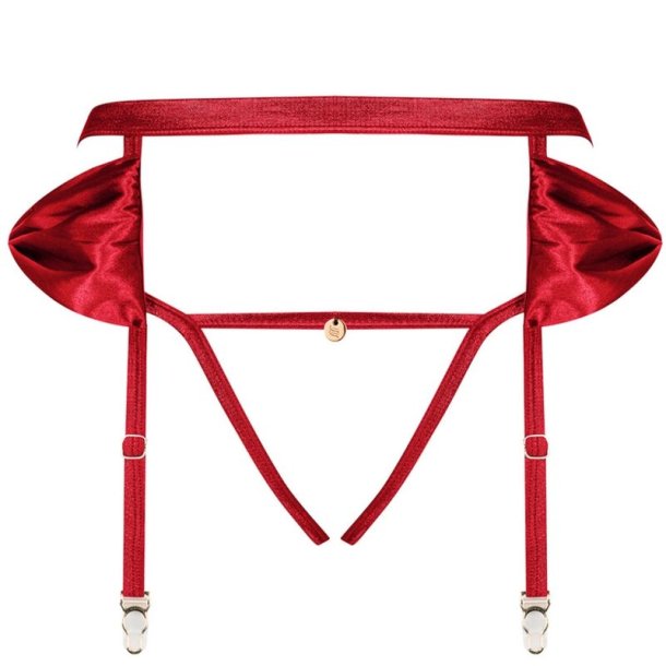 Obsessive rubinesa satin red bundl�s hofteholder L/XL