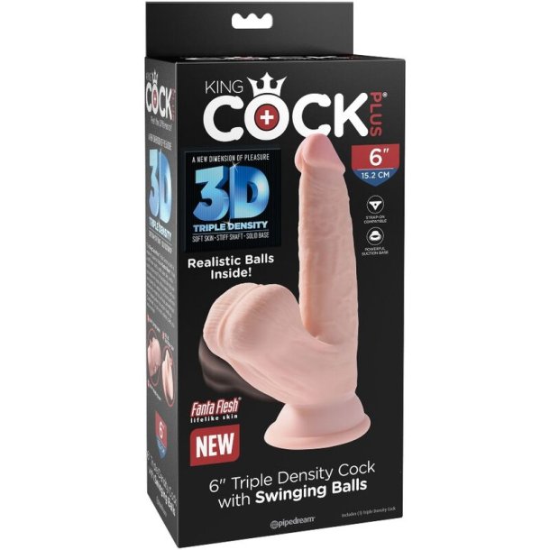 Pipedream King Cock plus 3D cock swinging balls 12,7 cm