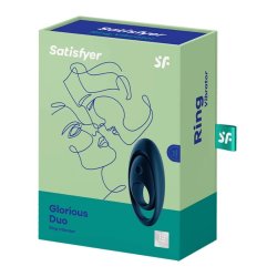 Satisfyer duo ring vibrator blue
