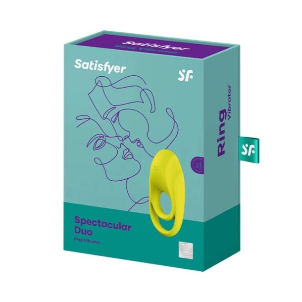 Satisfyer spektakul�r duo ringvibrator gul