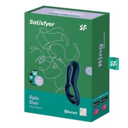 Satisfyer epic duo ring vibrator blue