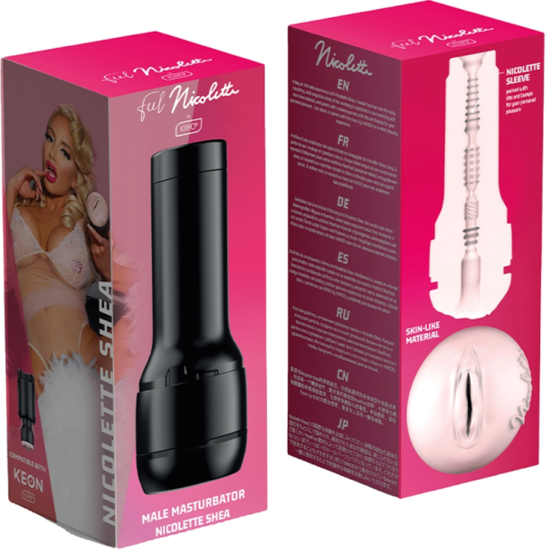 Kiiroo Keon + feel Nicolette Shea stroker + aqua lube 50 ml