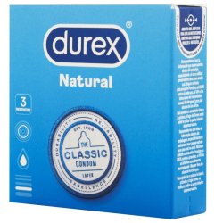 Durex natural classic 3 stk kondomer