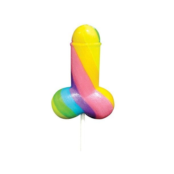 Spencer and Fleetwood rainbow cock lollipop