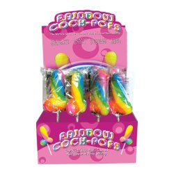 Spencer and Fleetwood rainbow cock lollipop