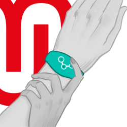 Watchme wireless technology watch aquamarine