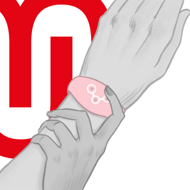 Watchme wireless technology watch soft pink