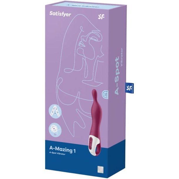 Satisfyer A-mazing 1 spot vibrator berry