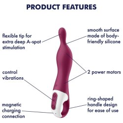 Satisfyer A-mazing 1 spot vibrator berry