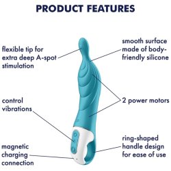 Satisfyer A-mazing 2 spot vibrator turkis