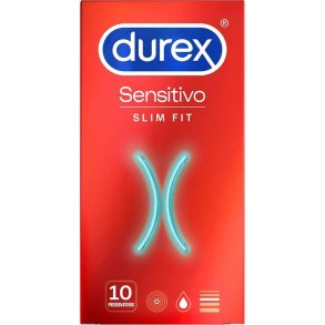Durex sensitive slim fit 10 stk kondomer