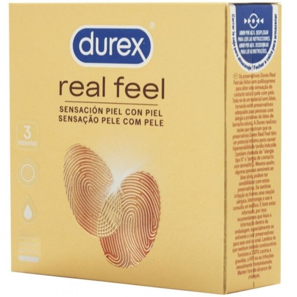 Durex real feel kondomer 3 stk