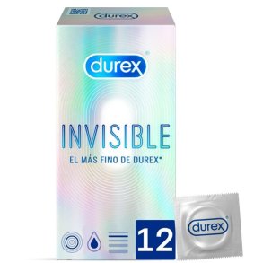 Durex invisible extra thin 12 stk kondomer