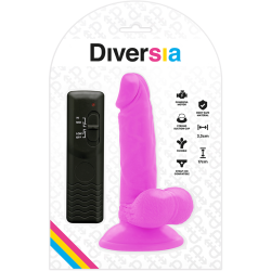 Diversia vibrerende dildo 17 cm lilla