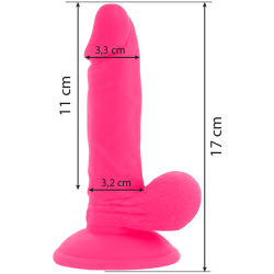 Diversia vibrerende dildo 17 cm lyser�d