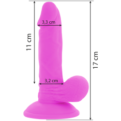 Diversia vibrerende dildo 17 cm lilla