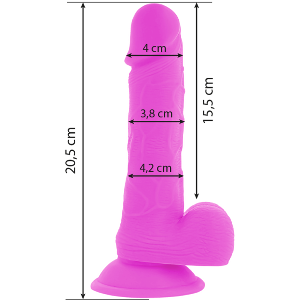 Diversia vibrerende dildo 20,5 cm lilla
