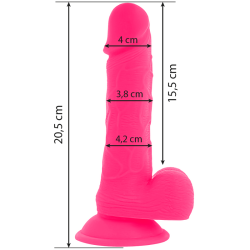 Diversia vibrerende dildo 20,5 cm lyser�d