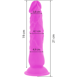 Diversia vibrerende dildo 21 cm lilla