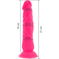 Diversia vibrerende dildo 21 cm lyser�d