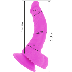 Diversia vibrerende dildo 21,5 cm lilla