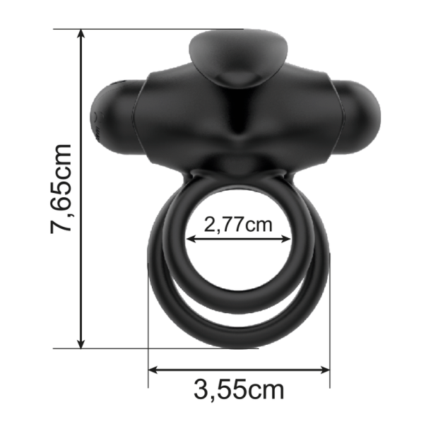 Intense anillo fjernbetjent vibrator 10 m�nstre