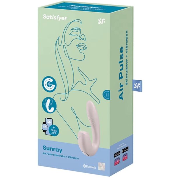 Satisfyer sunray stimulator &amp; vibration beige