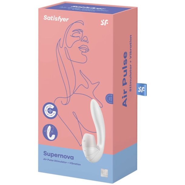 Satisfyer sunray stimulator &amp; vibration hvid