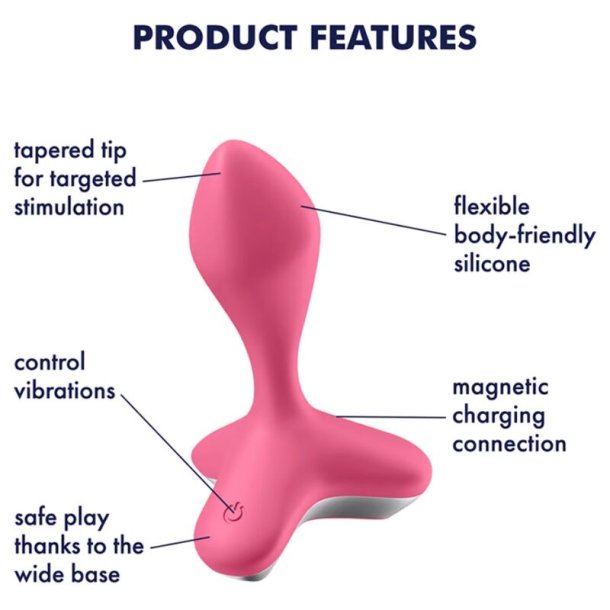 Satisfyer med gamechanger plug vibrator lyser�d