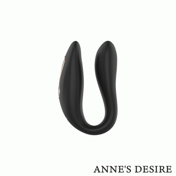 Anne's desire dual pleasure wirless watchme sort/guld
