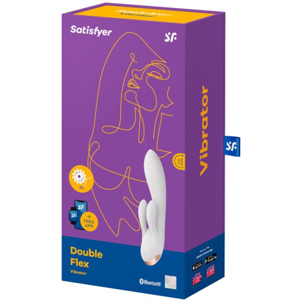 Satisfyer dobbelt flex vibrator hvid