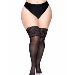 Leg Avenue stay ups thigh highs sheer plus size 