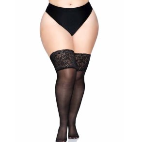 Leg Avenue stay ups thigh highs sheer plus size 