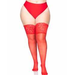 Leg Avenue sheer stay ups thigh highs plus size 