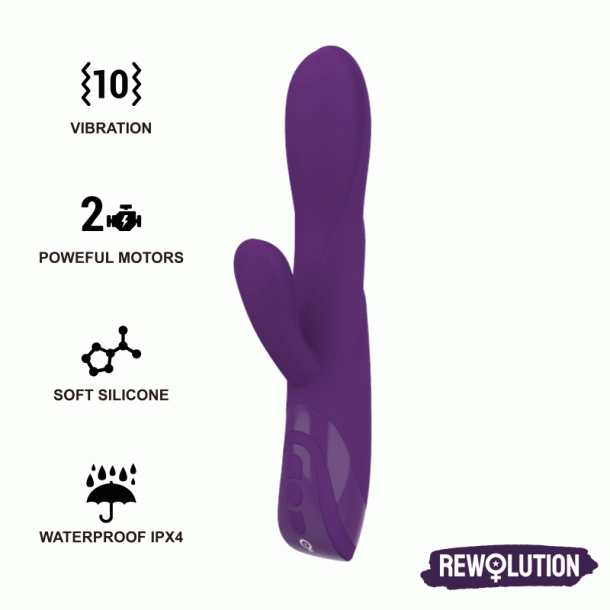 Rewolution reworabbit fleksibel vibrator med kanin