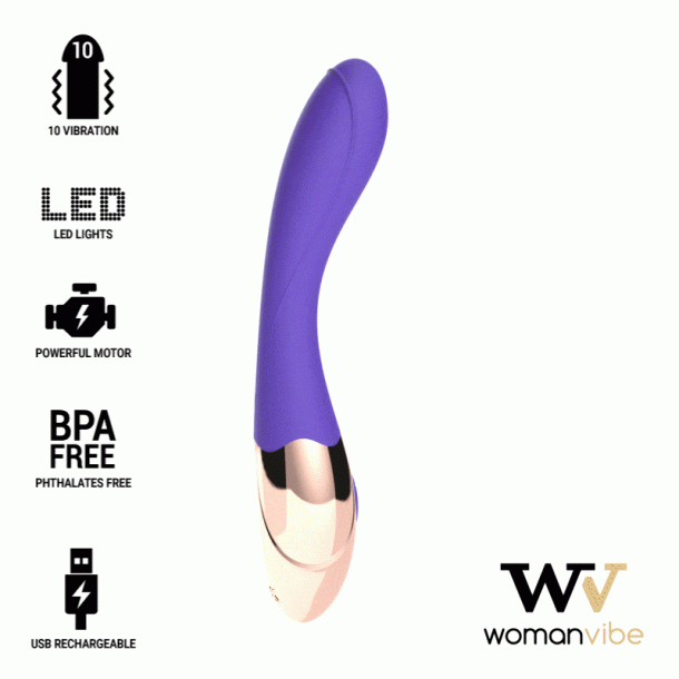 Womanvibe sunny silikone genopladelig vibrator