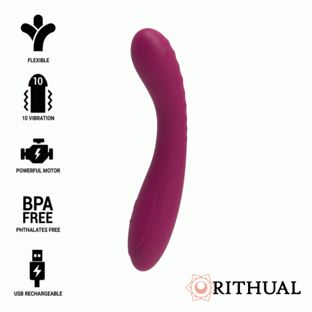 Rithual kriya G-spot stimulator genopladelig orquidea
