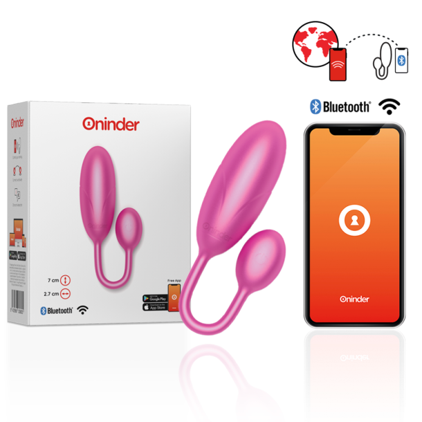 ONINDER - DENVER VIBRATENDE �G PINK 7 X 2,7 CM GRATIS APP