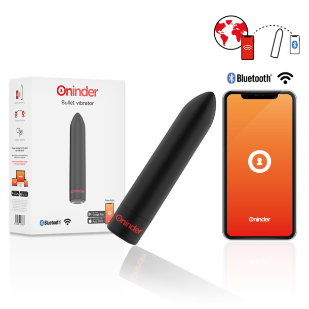 ONINDER - BERLIN BULLET VIBRATOR BLACK - GRATIS APP