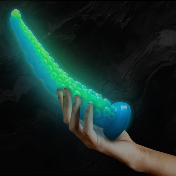 EPISK - SCYLLA FLUORESCENT TYND TENTACLE DILDO LARGE STR.