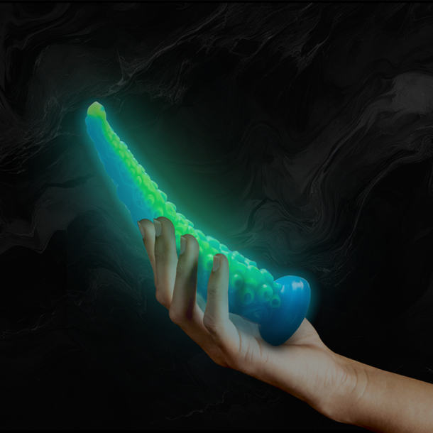 EPIC - SCYLLA FLUORESCENT TYN TENTACLE DILDO LILLE ST�RRELSE
