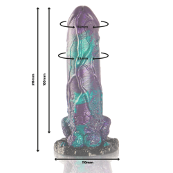 EPIC - BASILISK DILDO DOBBELT SK�LLET GL�DE STOR ST�RRELSE