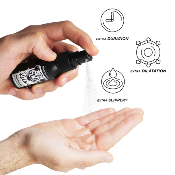 SORT HUL - ANAL AFSLAPPENDE EXPLORER SPRAY 30 ML