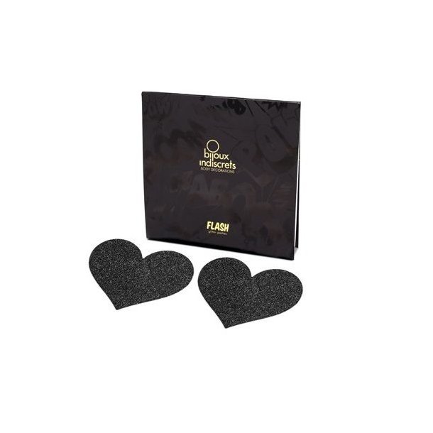 Bijoux Pezoneras heartshaped nipplecovers black