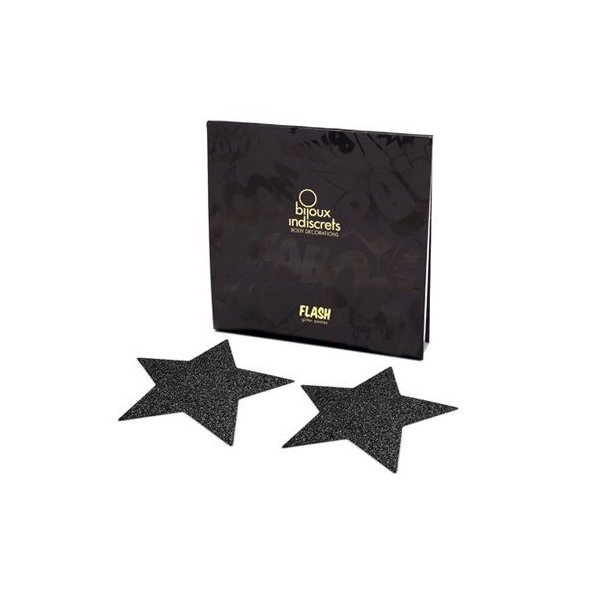 Bijoux Pezoneras starshaped nipplecovers black