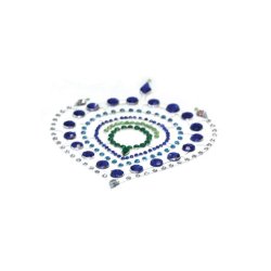 Bijoux juvel kropsdekorationer bl�/gr�n 3 stk