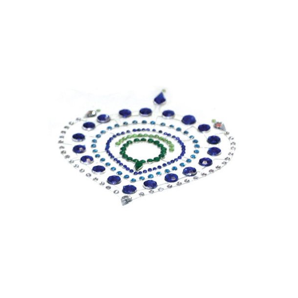 Bijoux juvel kropsdekorationer bl�/gr�n 3 stk